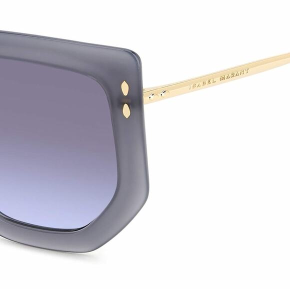 New! Isabel Marant IM0149/S FT3GB Grey and Gold Sunglasses, Authentic